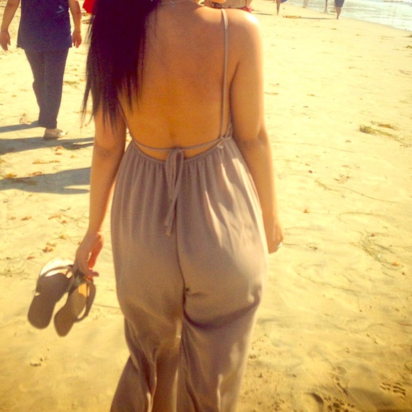 Open back jumpsuit