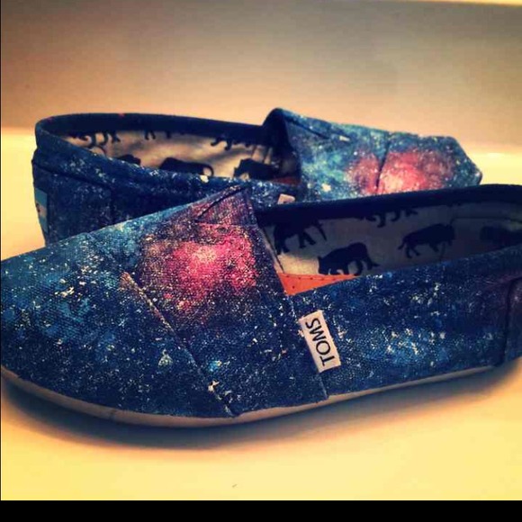 Galaxy hand painted Toms