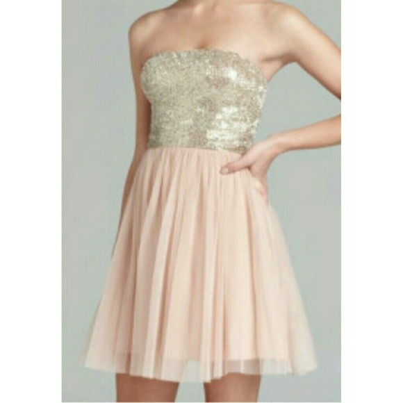 NEW! - AIDAN MATTOX Pink A-Line Homecoming Dress - Picture 3 of 3