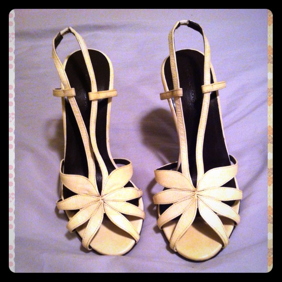 Cream Balenciega sandal heels