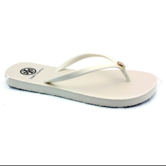 Tory Burch Shoes - White Tory Burch flip-flops