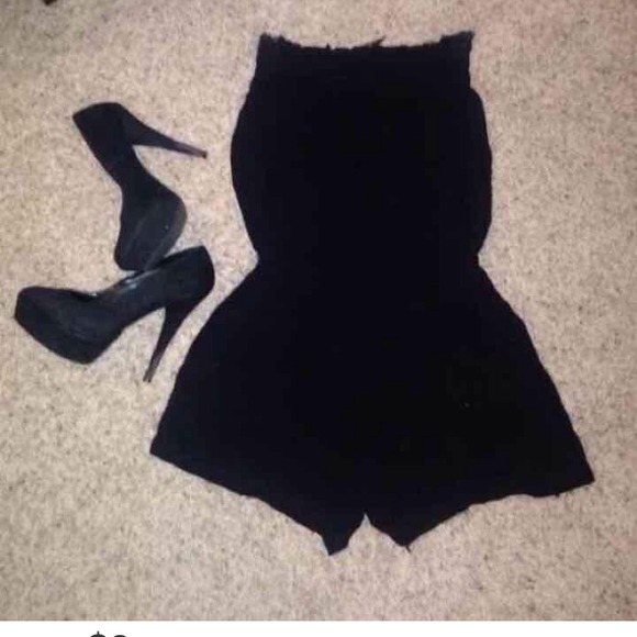 All black romper