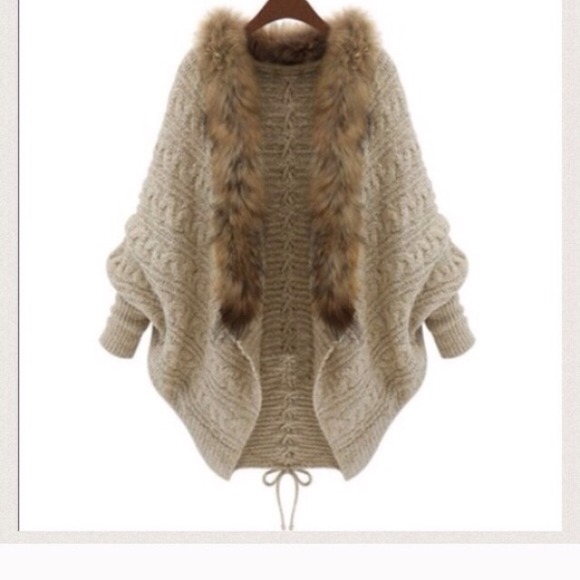 Outerwear - 2014 New fur cardigan