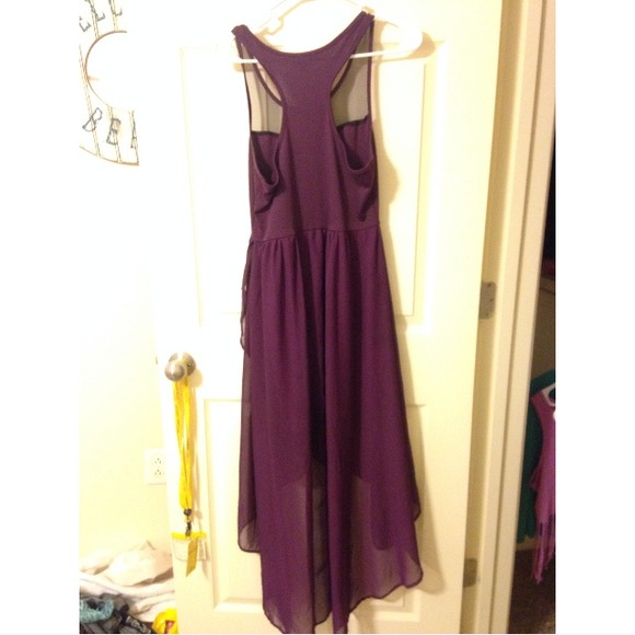High-Low Purple Dress - Picture 2 of 4