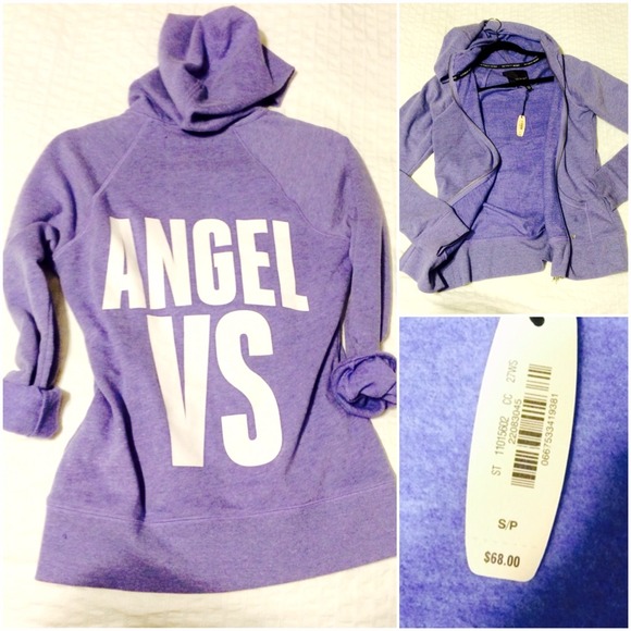 VS Angel purple zip up hoodie