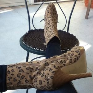 ❤Delicious Cheetah Print High Heel Boots❤