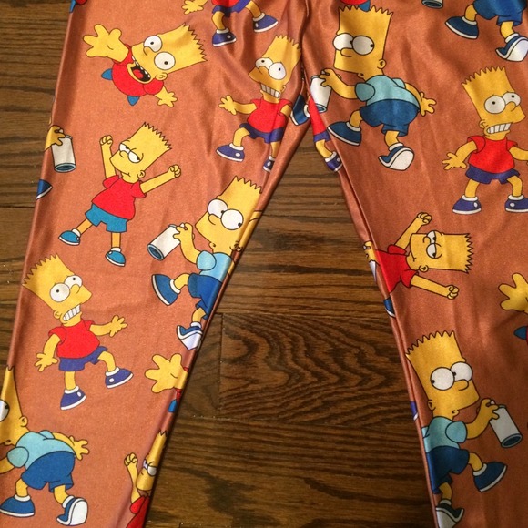 SOLD Bart Simpson Leggings - Medium - Picture 2 of 2