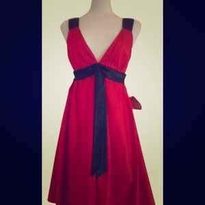 A.B.S. Allen Schwartz Cocktail/Formal Red Dress.