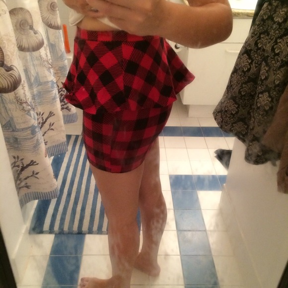 Flannel print skirt - Picture 3 of 4