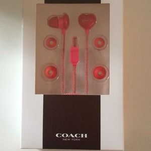 Coach earbuds NWT
