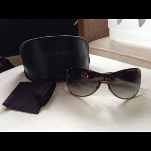 Gucci shield sunglasses