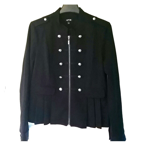 Black military inspired blazer
