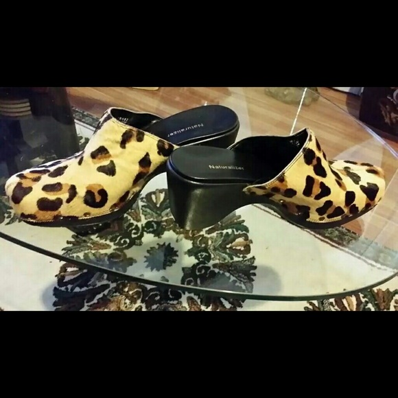Brand New Naturalizer Animal Print Pony Hair Mules