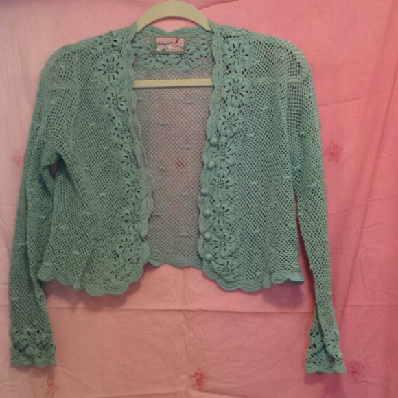 Crochet cardigan, exquisite quality