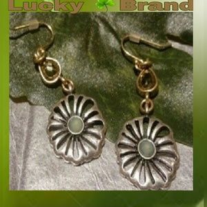 Lucky Brand SNd Dollar Drop Earrings Fishhook Closure NEW