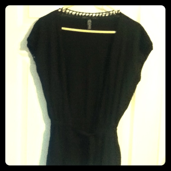 Apostrophe black cardigan sweater size large