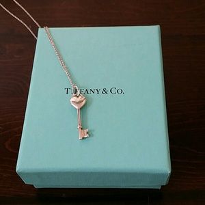 Tiffany key necklace with 20 inch Tiffany chain.
