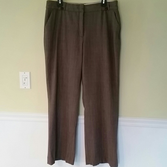 Brown plaid pants
