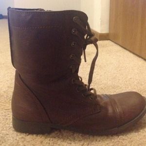Brown Combat Boots