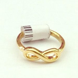 Double hoop gold ring