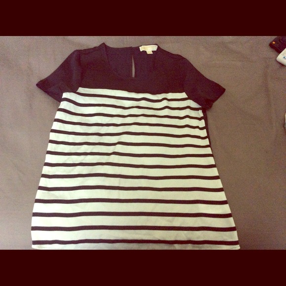Michael kors striped polyester striped shirt
