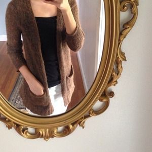 MADEWELL XS Brown Cardigan with Pockets
