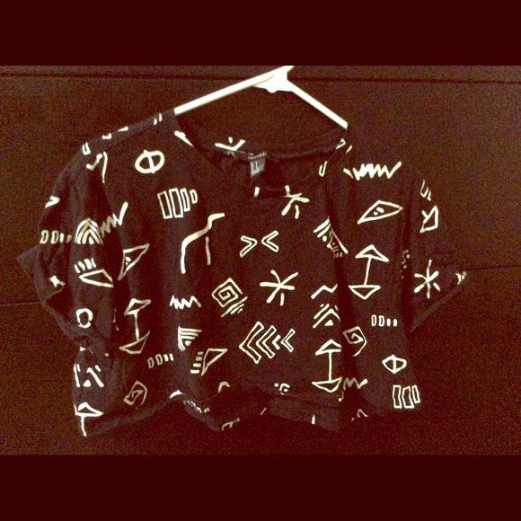 Tribal print crop top - Picture 1 of 1
