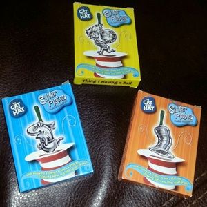 Set of 3 Dr. Suess..cat n the hat ornaments