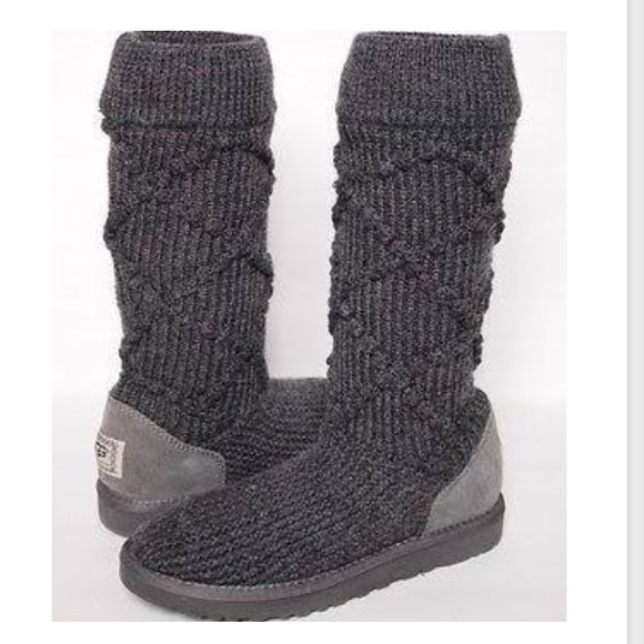 UGG ARGYLE KNITTED BOOTS
