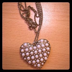 Pearl Heart Necklace