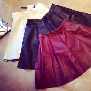 Leather skirt