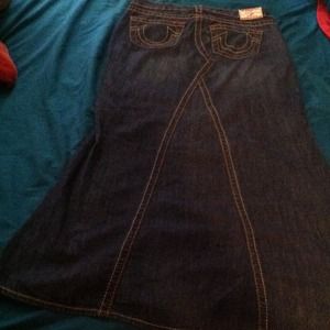 True Religion Jean Skirt