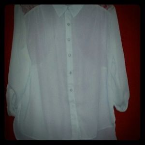 Button up white blouse