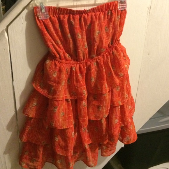 Tiered chiffon dress