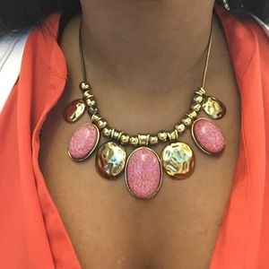 Beautiful Rose and Gold Necklace