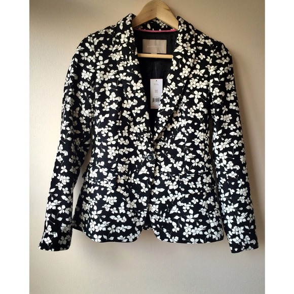Banana Republic Floral Blazer 00Petite