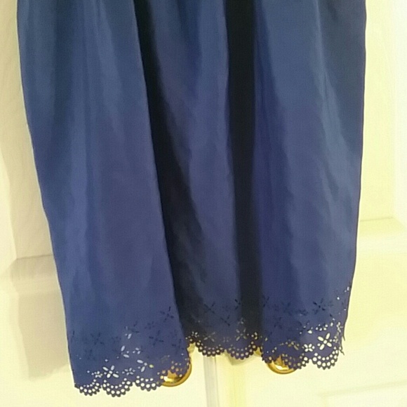 Sold Gorgeous Blue dress cinched waistband - Picture 3 of 3