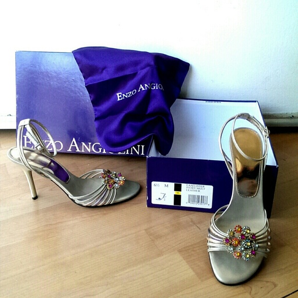 ENZO Leather High Heel Sandals - Picture 2 of 4