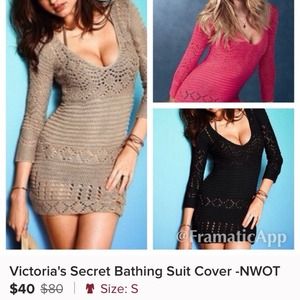 Victoria's Secret Tan Bathing Suit Cover