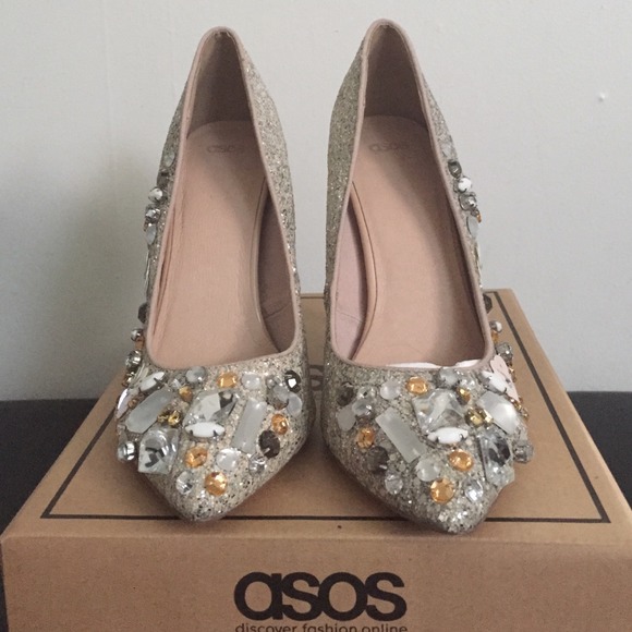 Asos Party On Pointed High Heel