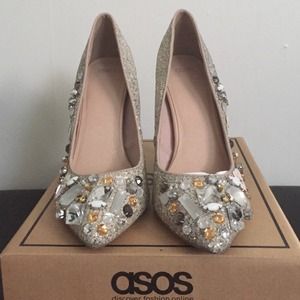Asos Party On Pointed High Heel