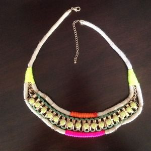 📦GIFTED📦H&M neon rhinestone necklace