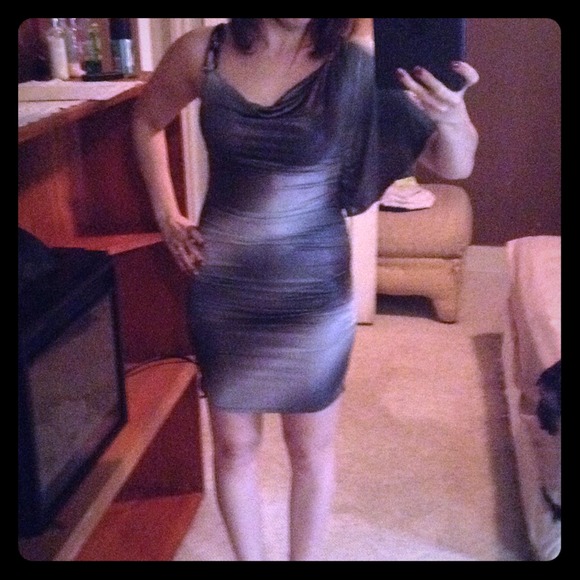Purple ombré metallic dress. Brand new