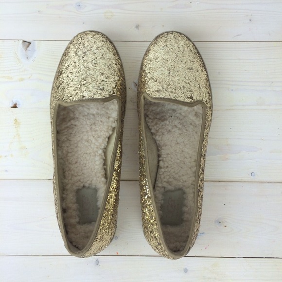 UGG Shoes - UGG Gold Glitter Loafers UGG Shoes - UGG Gold Glitter Loafers