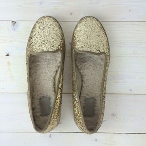 UGG Shoes - UGG Gold Glitter Loafers UGG Shoes - UGG Gold Glitter Loafers