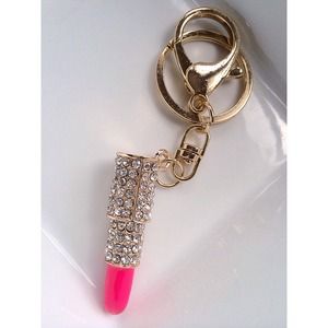 🚫BUNDLED🚫Crystal lipstick Purse Charm