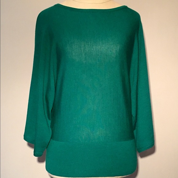 Talbots 100% Merino Wool Emerald Green Sweater