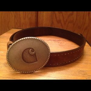 Carhart brown premium leather belt.