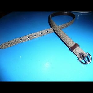 PRICE REDUCED! Brown classic Coach "C" belt