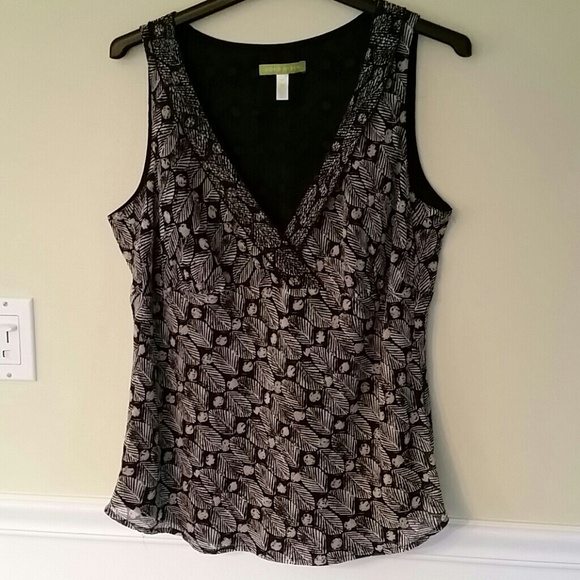Deep v-neck tank top